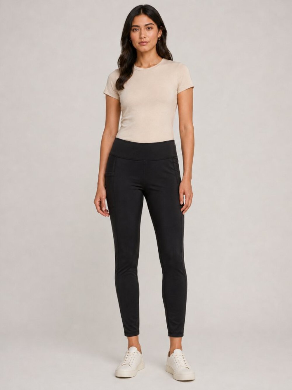 3/$20 Bundle Zone Pro Black High Rise Active Leggings Size M Side Pocket